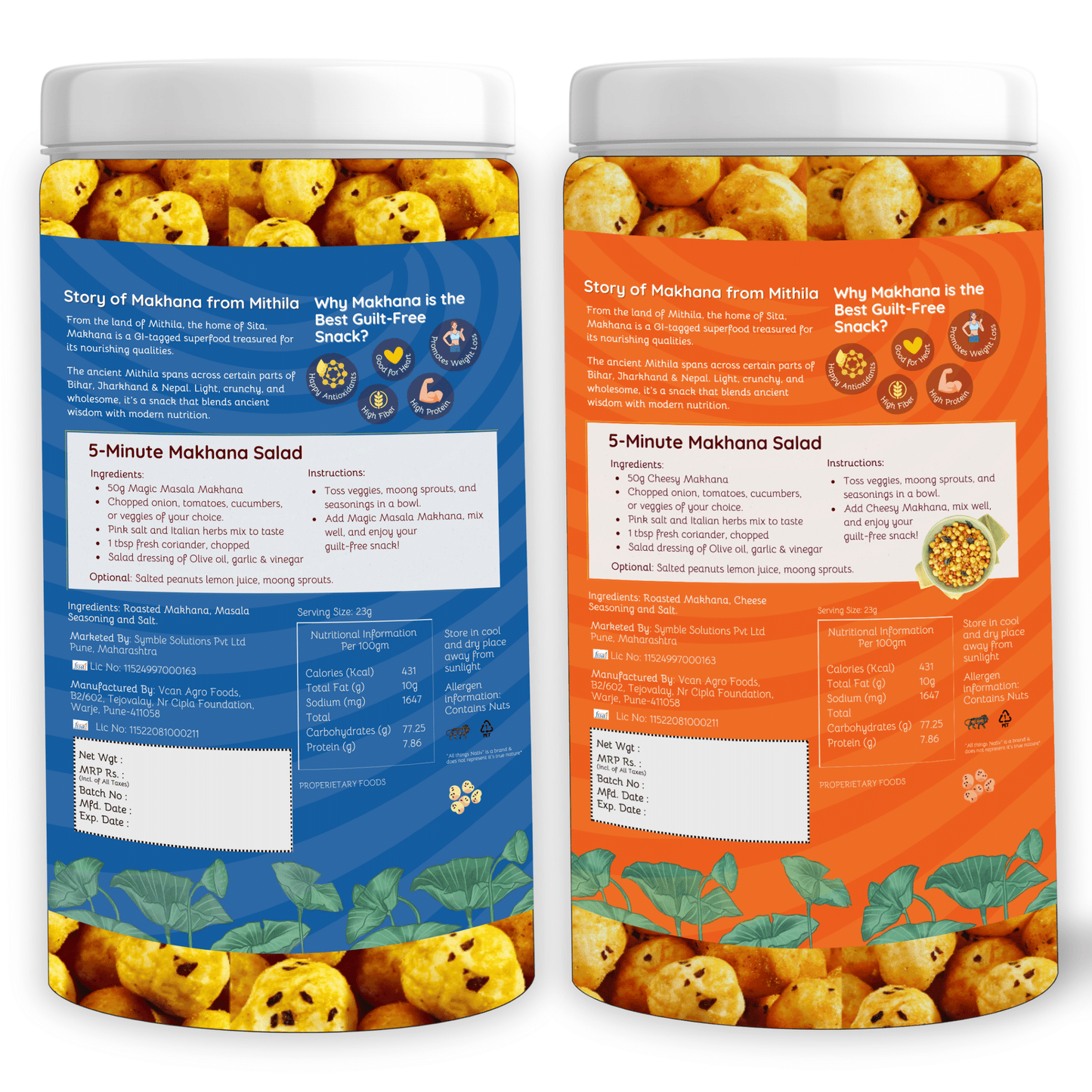 Magic Masala & Cheese Makhana - Pack of 2 (73g each)