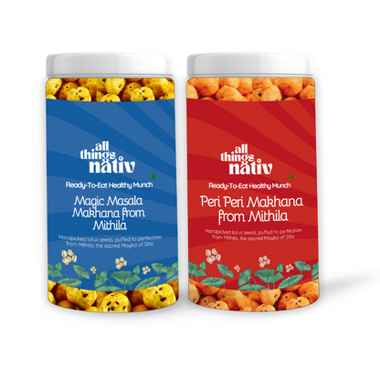 Magic Masala & Peri Peri Makhana - Pack of 2 (73g each)