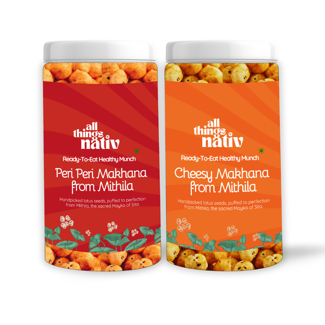 Peri Peri Masala & Cheese Makhana - Pack of 2 (73g each)