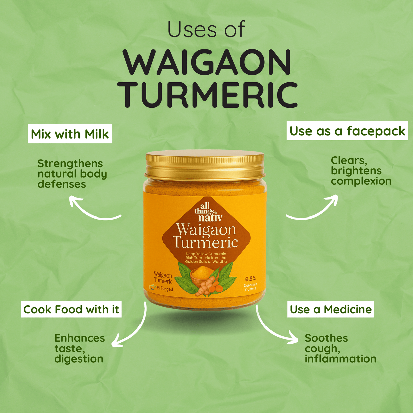 Waigaon Turmeric Powder (160g)