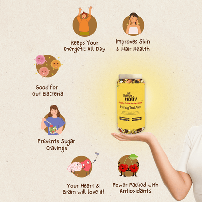 Honey Trail Mix - Pack of 2 (250g each)